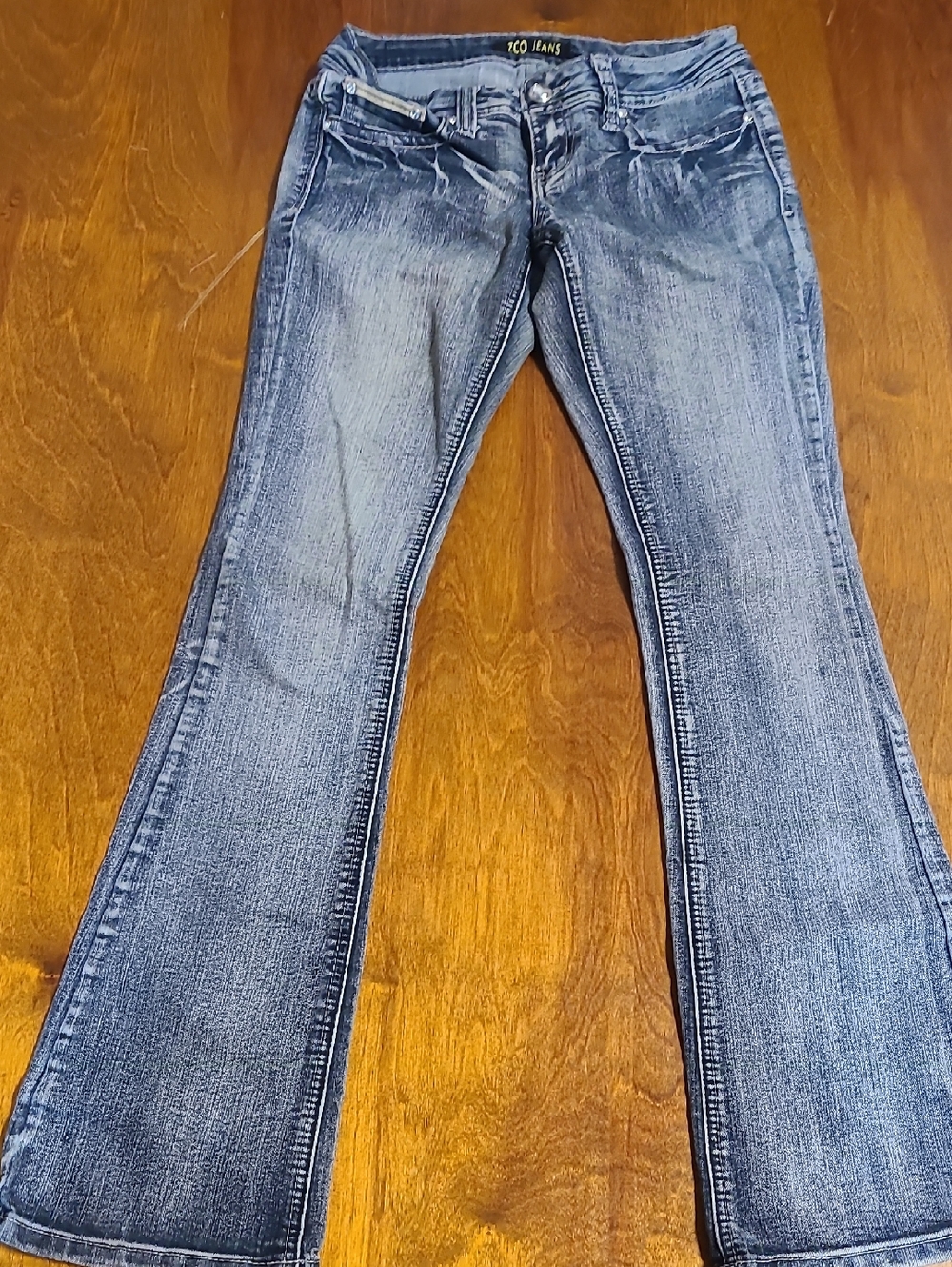 ZCO Jeans Women's Blue Flare Wide-Leg Jeans